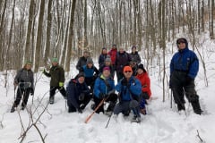 2019 Snowshoe Adventure hike 3 Beaver Valley Falling Waters West. Photo credit: Lilla Fodor.
