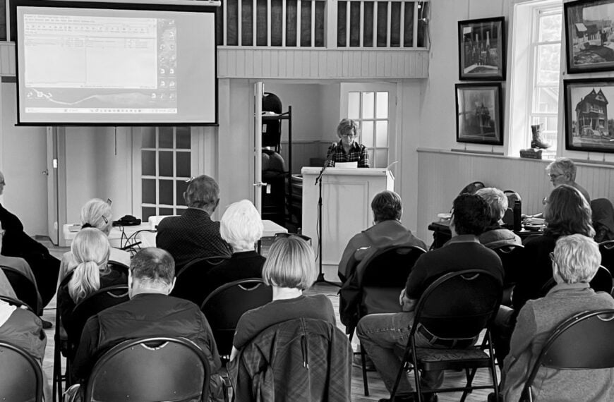 BVBTC Board Director speaks to the membership at the 2023 Annual General Meeting held at Kimberley Hall