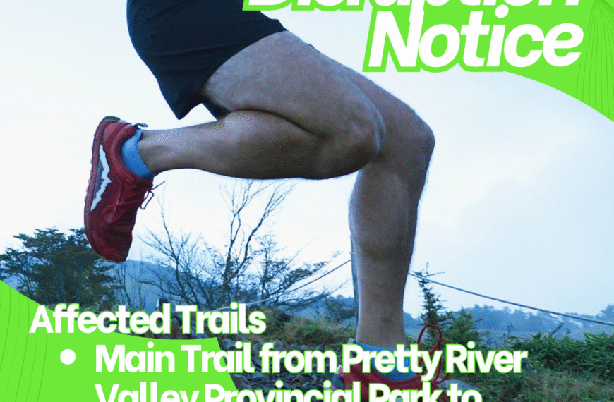 Hikers are advised that the Summit 700 Trail Running Event is taking place at Blue Mountain Resort, Saturday July 5, 2025, 6 am to 1:30 pm. There are various race distances and routes, utilizing some of the main Bruce Trail in and around the Blue Mountain Resort, Osler Bluff, and Pretty River Provincial Park areas. Parking in this area could be limited due to this event